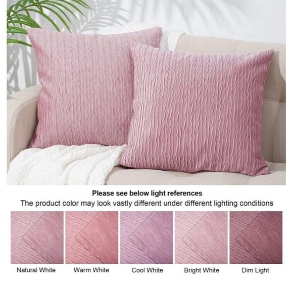 2 Pack Texture Luxury Home Decorative Pillow Covers - Picture 3 of 6